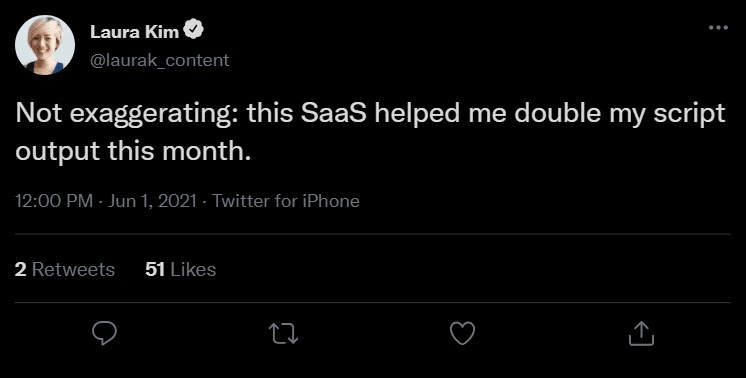 review tweet